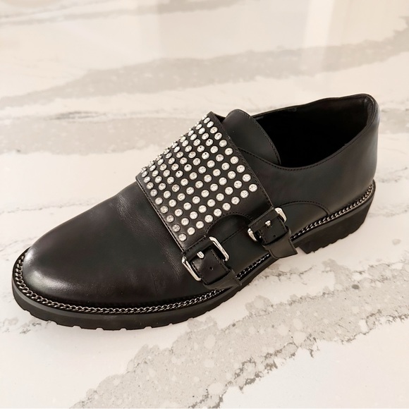 Kurt Geiger Seth Embellished Double Monk-Strap Loafers - Picture 2 of 15